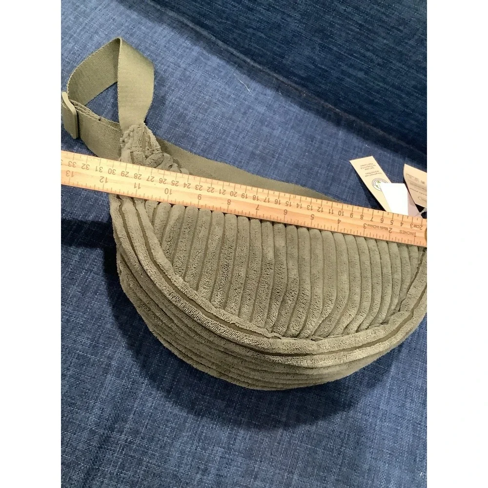 No Boundaries Corduroy Hobo Shoulder Bag Olive
